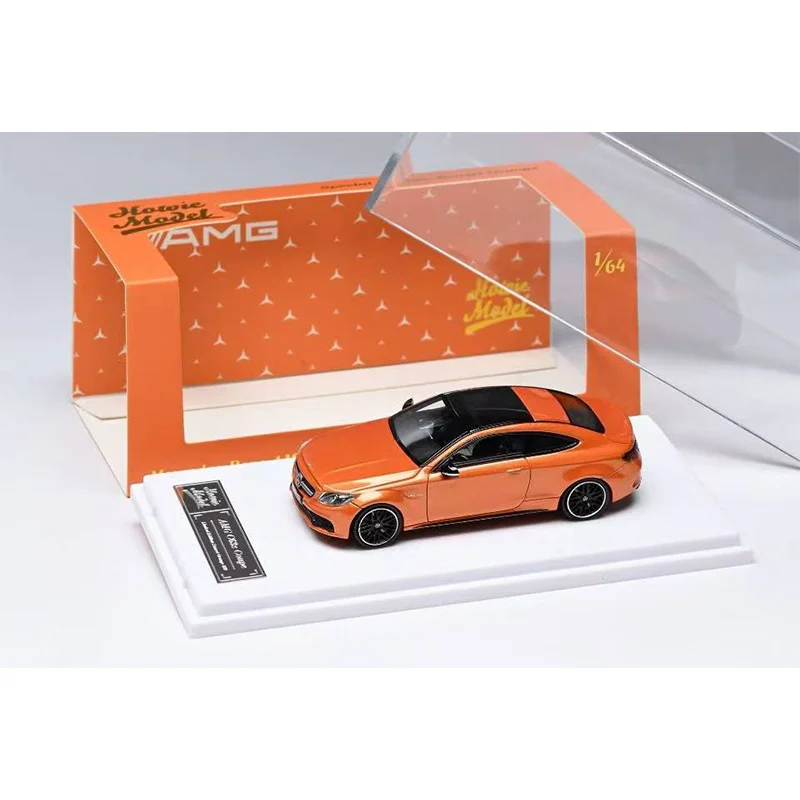 Nieuw Op Voorraad Howie Model 1:64 C63s Coupe W205 Simulatie Legering Miniatuur Gegoten Volledige Deur Auto Model Custom kinderen Speelgoed Gift