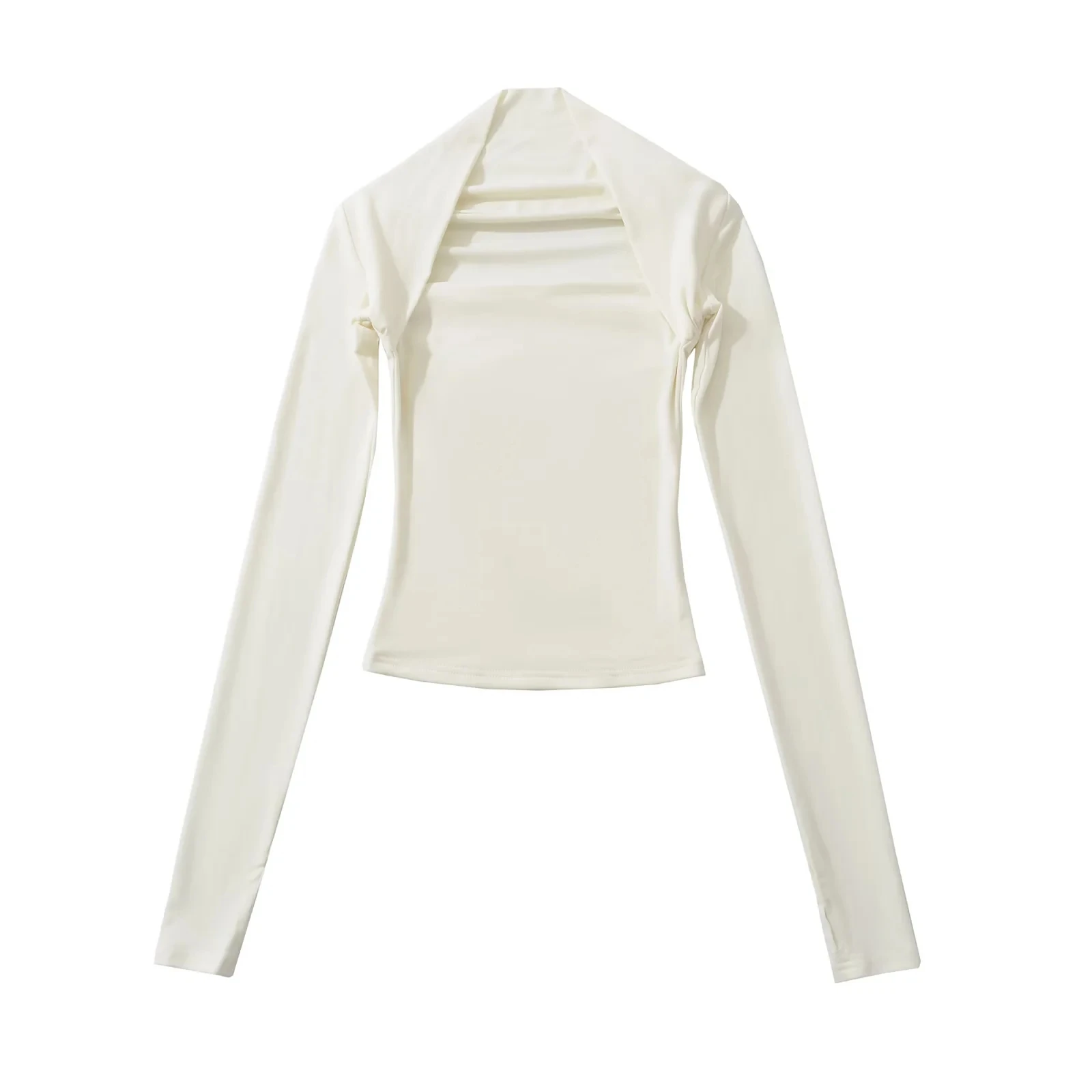 Sexy Slim Fit Long Sve Base irt Women's Inner Wear T-irt Pure Desire Trendy European Sle Autumn Faion 2025