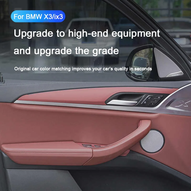 لسيارات BMW X3 X4 ix3 G08 G01 G02 2018-2024 ، ملحقات تغطية السيارة ، وحدة التحكم المركزية والعتاد التحول CD لوحة مسند الذراع غطاء صندوق غطاء الكسوة #4