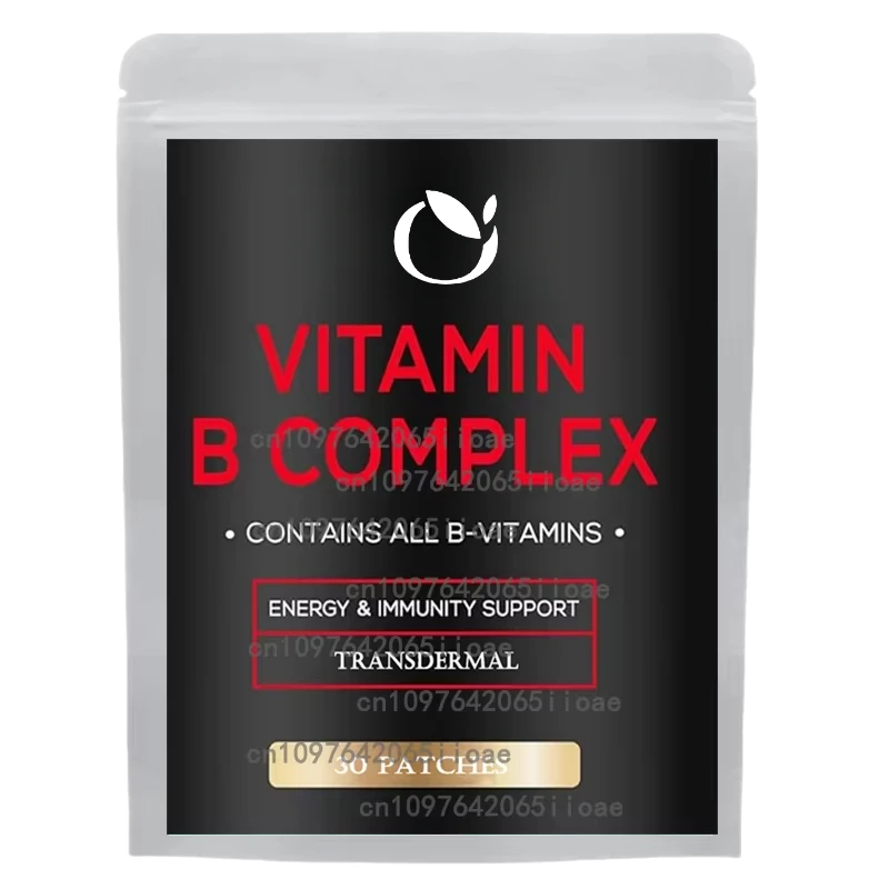 

30 Patches Vitamin B Complex Transdermal Patches for Women & Men for Energy, Immunity and Mood Support
