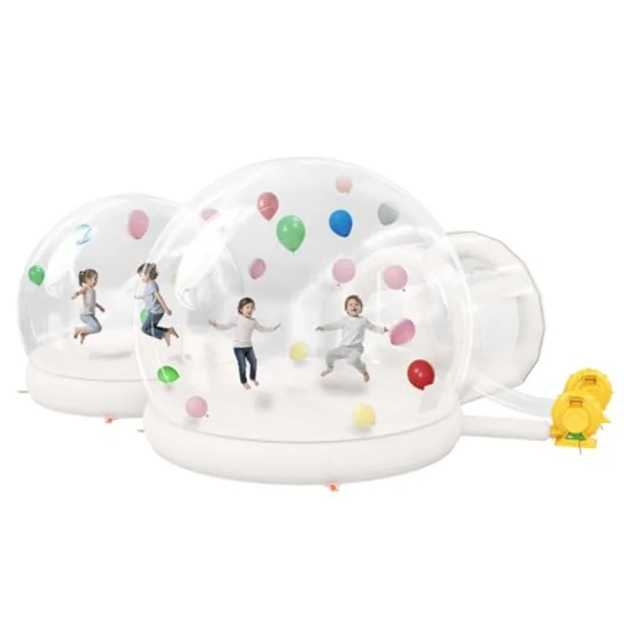 

11.58.2FT Inflatable Bubble Bounce House Double Bubble House Inflatable Dome with 2 750W Air Blowers for Birthday Parties Weddi