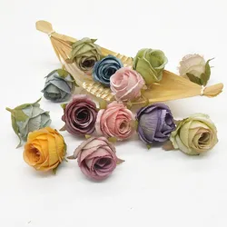 Artificial Flowers Silk Rose Home Wedding Decorative Plants Diy Gifts Candy Box Autumn Decoration Crafts Arrangement Christmas