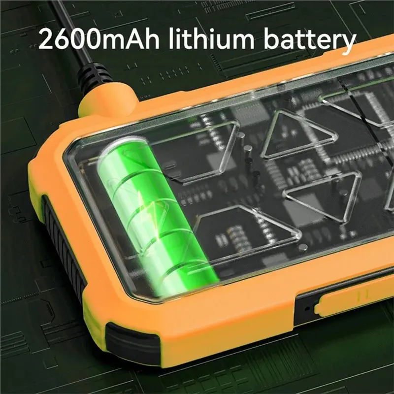 ABSY Semi-Rigid 20M Single Lens Endoscope Camera 1080P Snake Camera Sewer Cable 2600Mah Battery For Pipeline