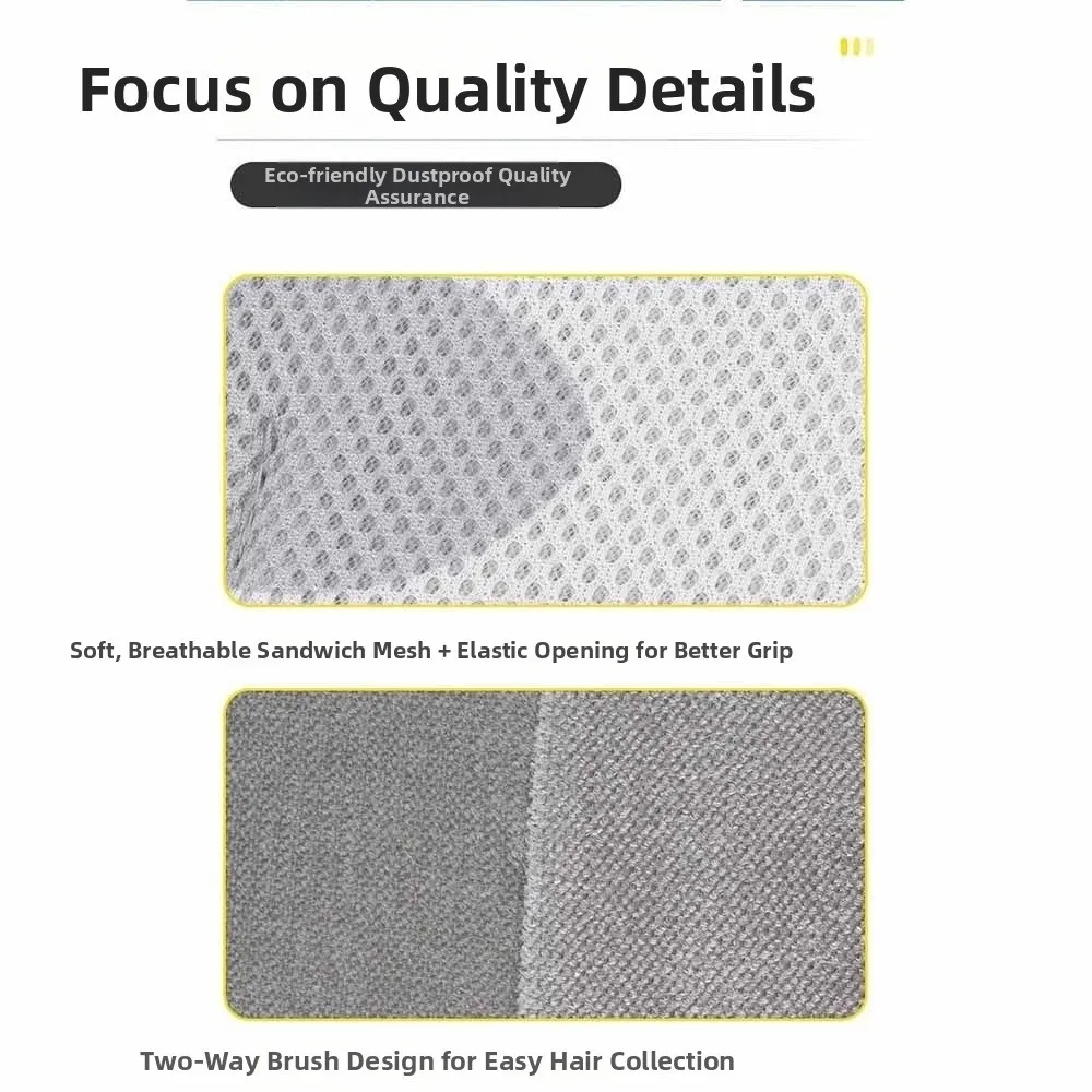 2Pcs Electrostatic Adsorption Pet Hair Remover Cat Paw Self Cleaning Electrostatic Gloves Double-sided Massage Brush