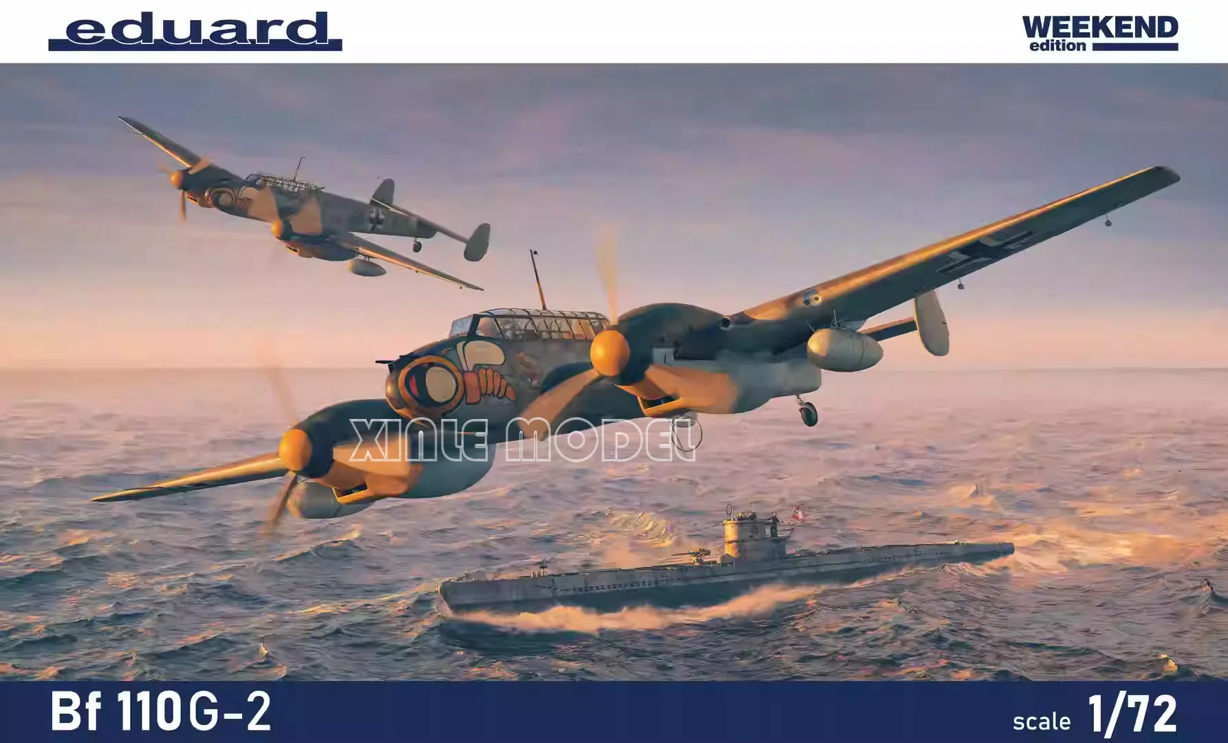 

Набор пластиковых сборных моделей самолетов Eduard 7468 Bf 110G-2 1/72