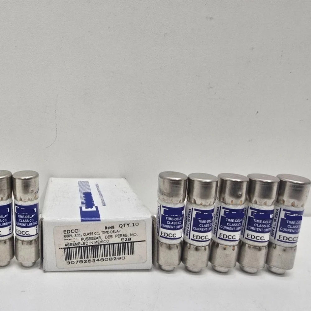 10PCS OEM EDCC‑2.8 Time‑Delay Fuse 2.8A 600VAC Class CC Current‑Limiting Fuse