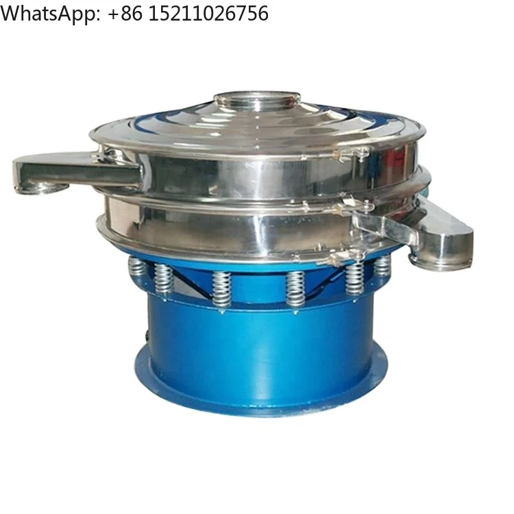 Mining Vibro Sieve  Single Layer Circular  Powder Sifter Vibration Shifting Rotary Vibration  Filter Screen Machine