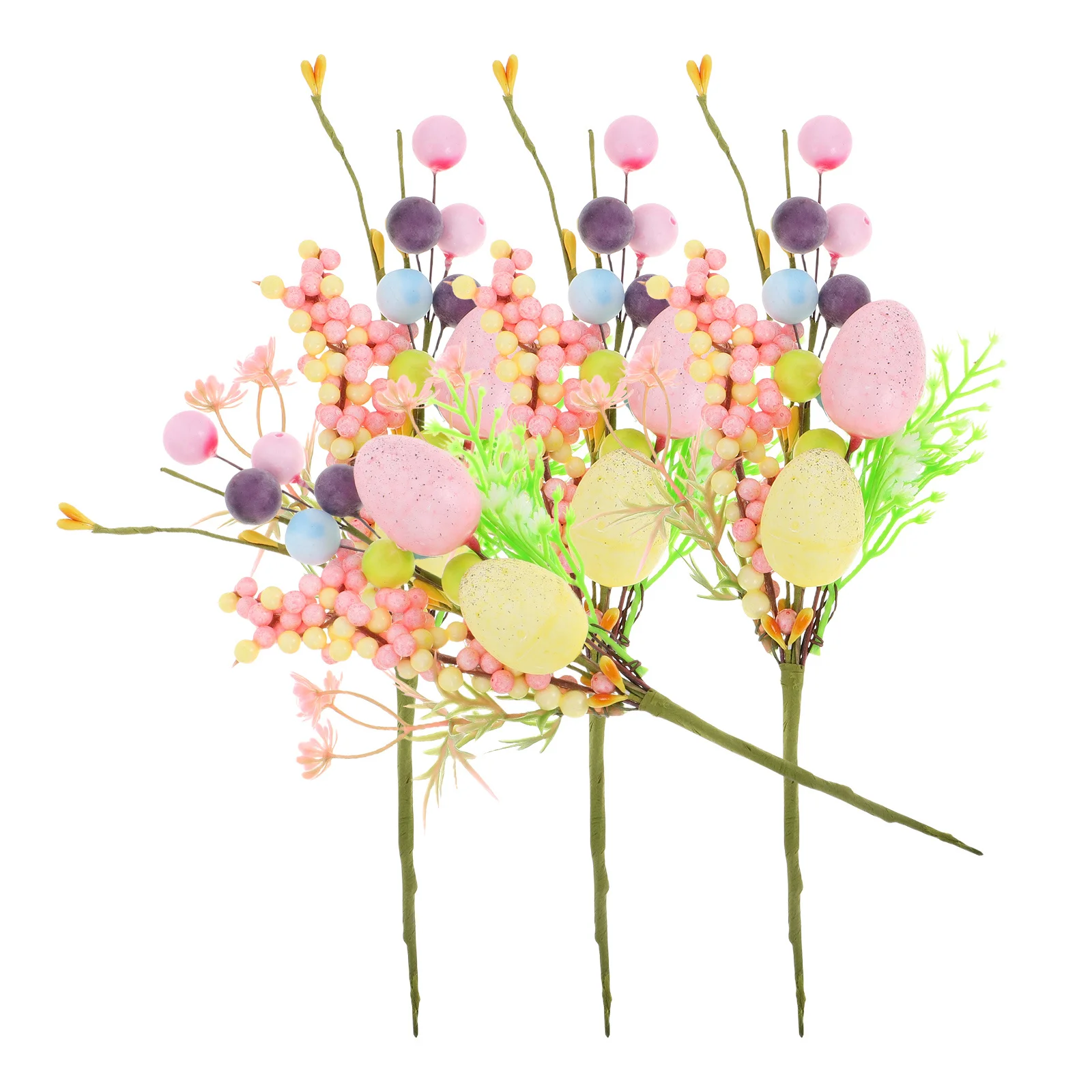 

4Pcs Easter Egg Tree Branches 24Cm Simulation Flower Stems for Easter Wreath Basket Centerpiece Springtime Home Decor Decoration