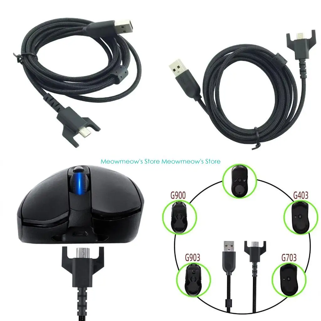 W91A USB для типа C Зарядное кабельное шнур для GPRO/GPW/G900/GPX/G903/G403/G703 MOOSE