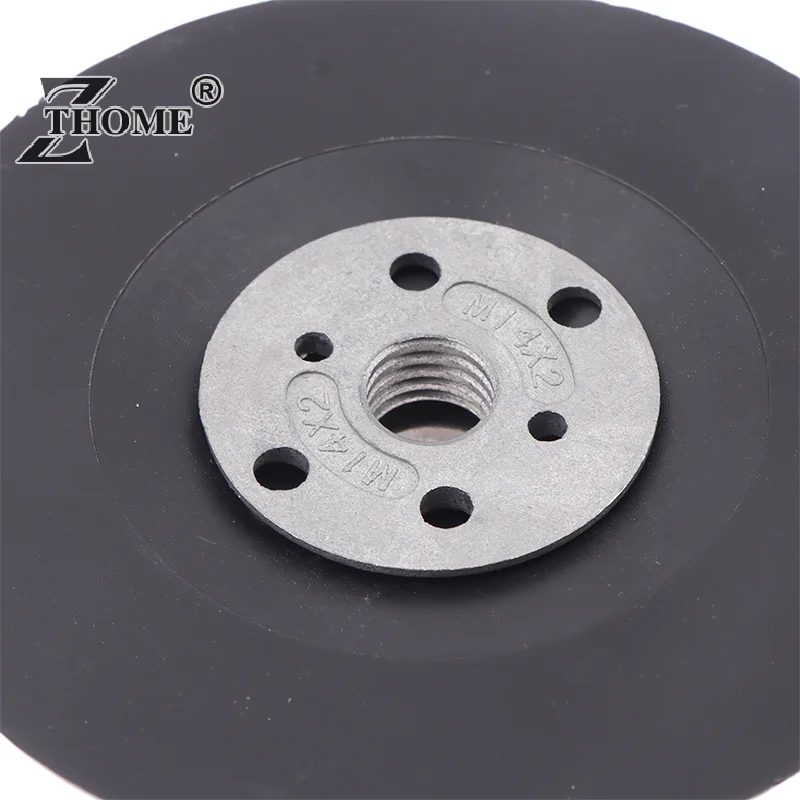 4-7'' Resin Fiber Backing Pad Disc Backing Pad Tool 12200 RPM Steel Paper Tray For Angle Grinder