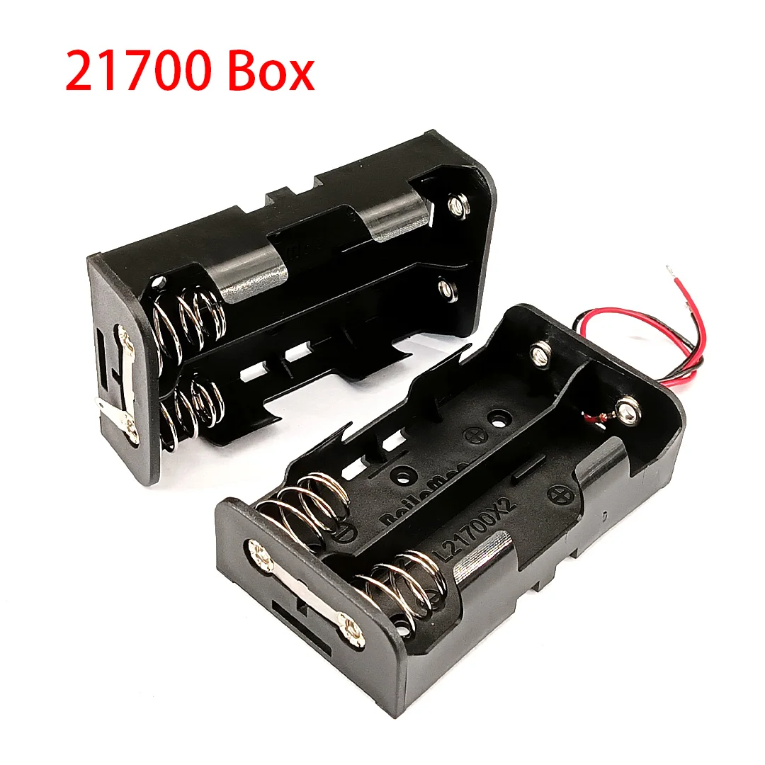 New Arrived ! 21700 Case  2 Slots 21700 box 21700 Battery Holder 21700 Battery Box With Line /With Pins Series/Parallel