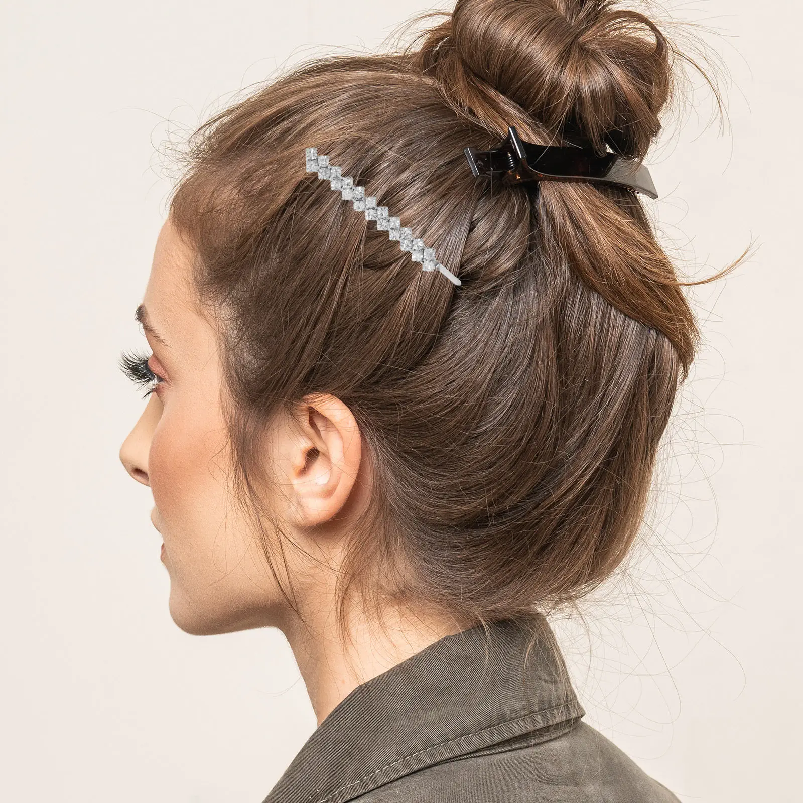 

1Set Beautiful Rhinestone Hairclips Metal Bobby Hairpins for Weddings Dance Parties Engagement Anniversary Bobby Hairpins