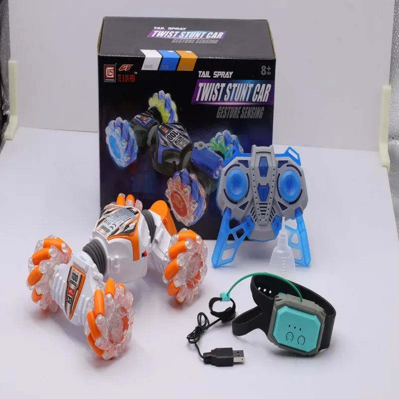 Voiture jouet télécommandée, corps coloré. Télécommandes doubles, supportant le contrôle des gestes. Cadeaux pour enfants, cadeaux pour garçons.