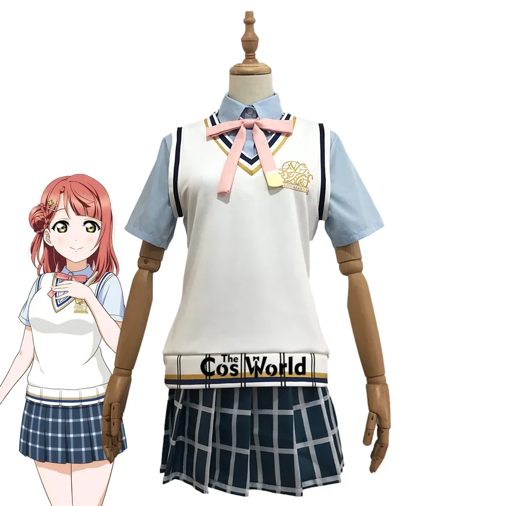 

Love Live Nijigasaki Uehara Ayumu Summer School Uniform Outfit Anime Customize Cosplay Costumes