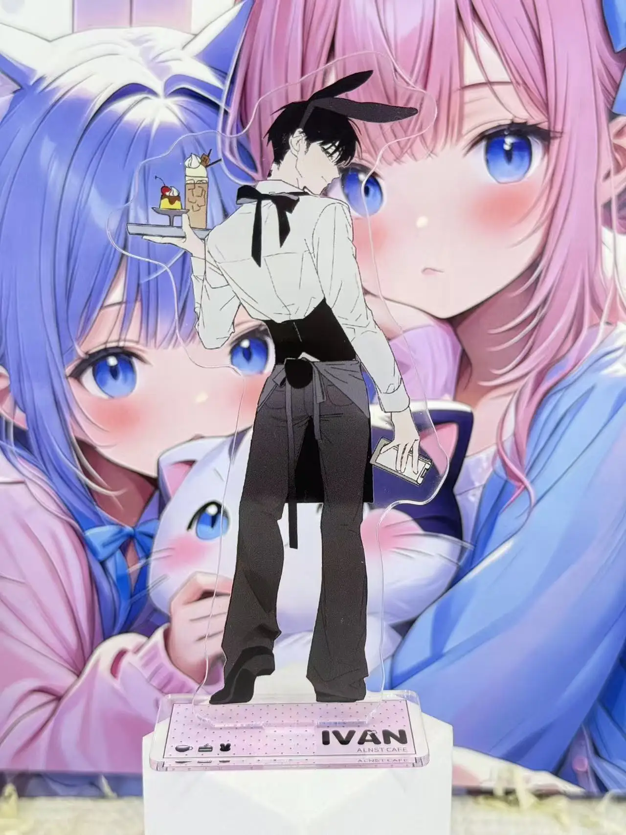 Anime acrylic standee, cute character display stand, manga merchandise, collectible standee, desktop decoration, gift for girls.