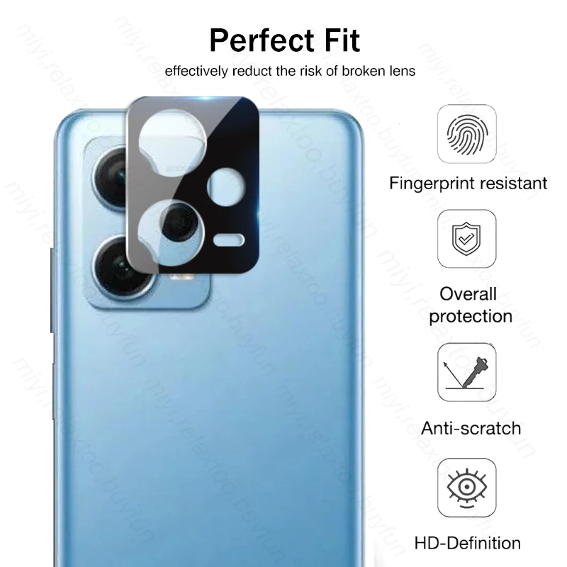 3D Curved Camera Protector Tempered Glass Cover For Xiaomi Redmi Note 12 Pro+ 5G Lens Protect Case On Redmy Note12 Pro Plus 5G