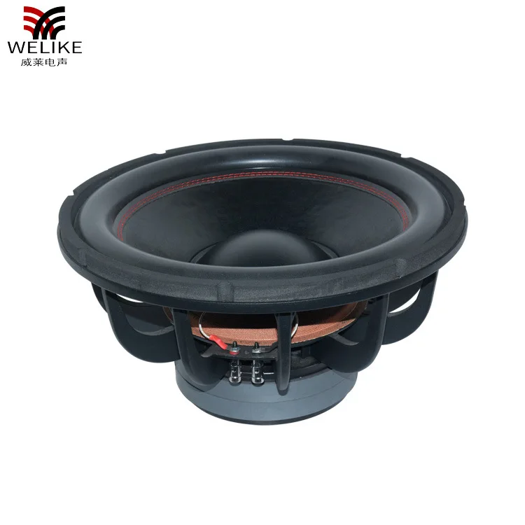 15 Inch Aluminum Frame 190 Double Magnetic Large Black Bubble Red Line Loose Pressure Basin 75 Core Speaker Speaker