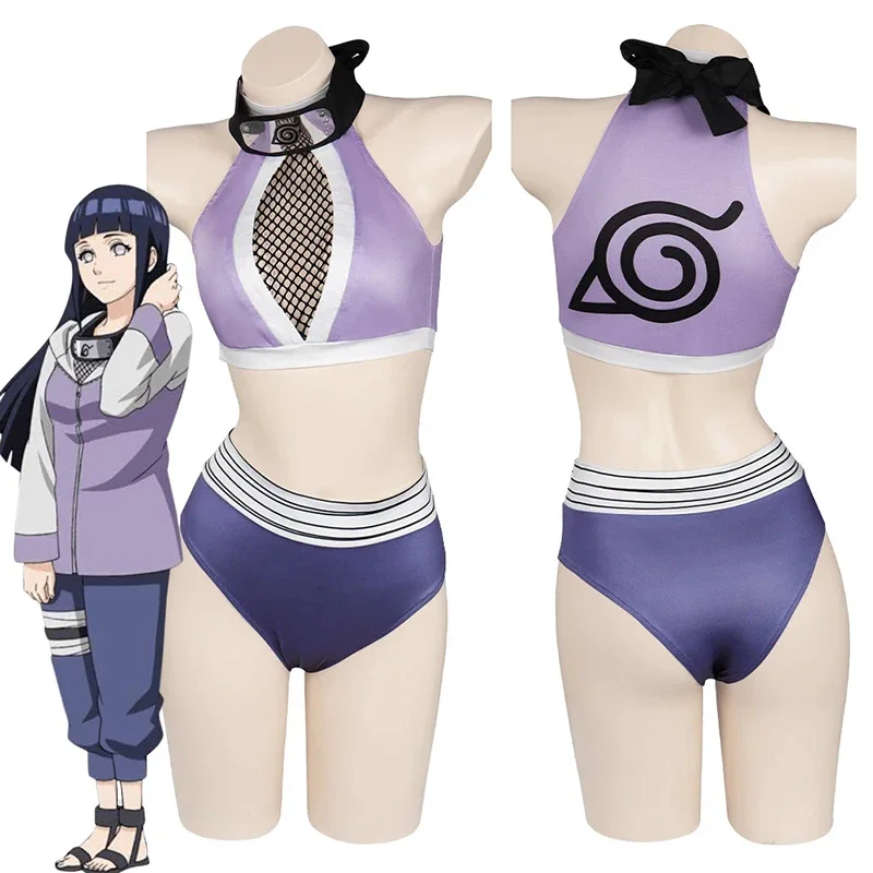 Hyuga Hinata Shippuden anime game cosplay costume sexy swimsuit wig women swimwear outfits Halloween carnival suit