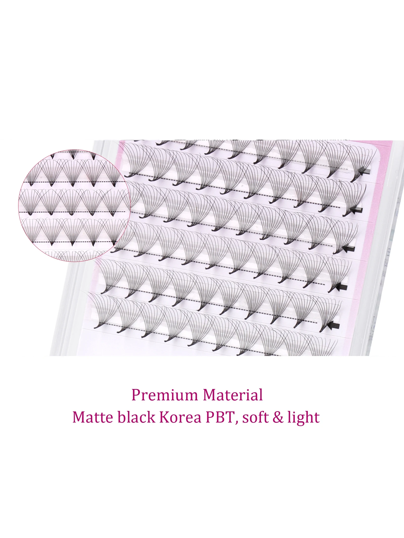 FADVAN 10D/12D/16D Blooming Eyelash Extensions With Sharp Narrow Rod Premade Fan C/D Curl Mix 8-14mm Natural Soft Volume Faux M