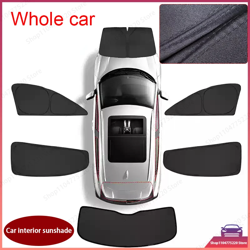 Car Black Windows Privacy Sunshade For DODGE ATTITUDE TRUMPCHI EMPOW 2024-2027 Anti-UV Heat Insulation Protect Cover Accessories