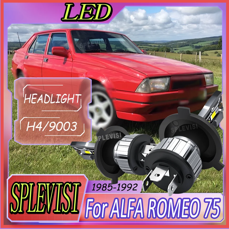 

Long Lifespan Simple Setup High Brightness 75W/Bulb h4 LED Headlight For ALFA ROMEO 75 1985 1986 1987 1988 1989 1990 1991 1992