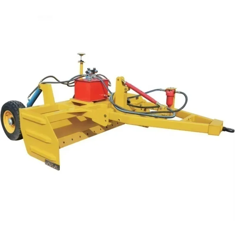 Motor‑Powered Rotary Laser Leveler and Grader Combo, Telescopic Scraper System with Dual‑Control Function – for Easy Operation