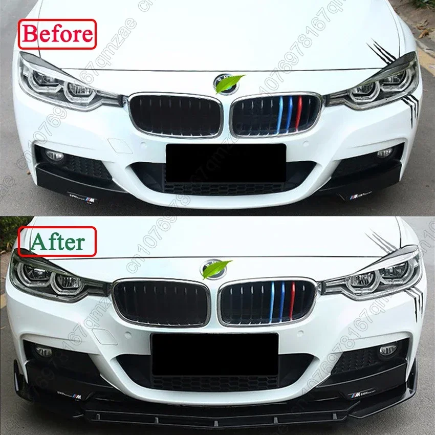 Hot 3pcs Upgraded Front Bumper Shovel For BMW 3 Series F30 318i 320i 328i 330i M Style 2014-2019 Car Accsesories Accessory