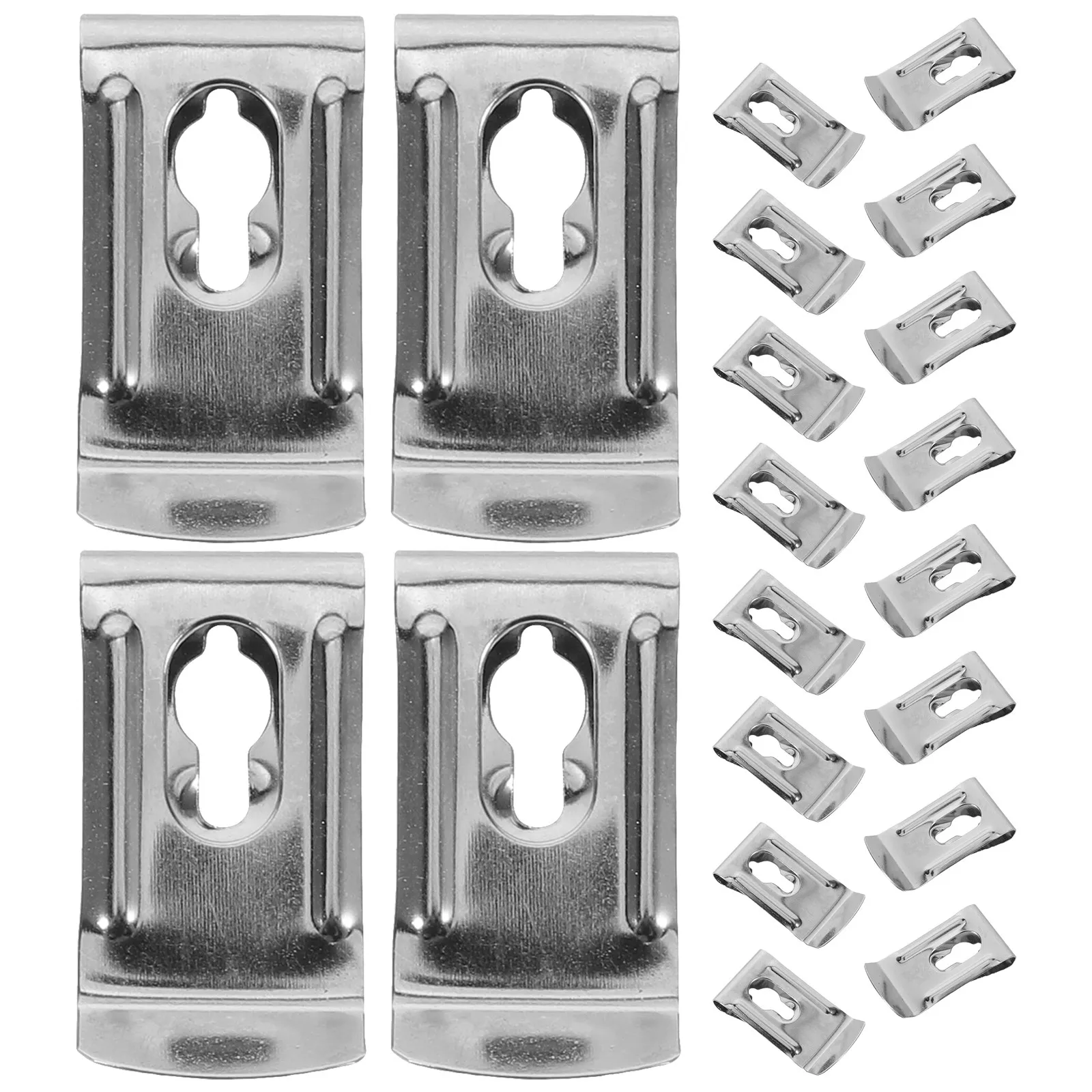 20Pcs Tape Measure Back Clip Replacement Holder For Carpentry Tool Belt Christmas Stocking Stuffers Nickel-plated