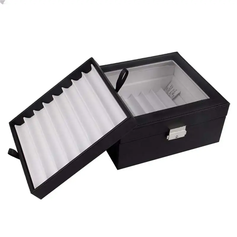 

A95D-16 Slots Pen Fountain Storage Case Transparent Window Stationery Case-Collection