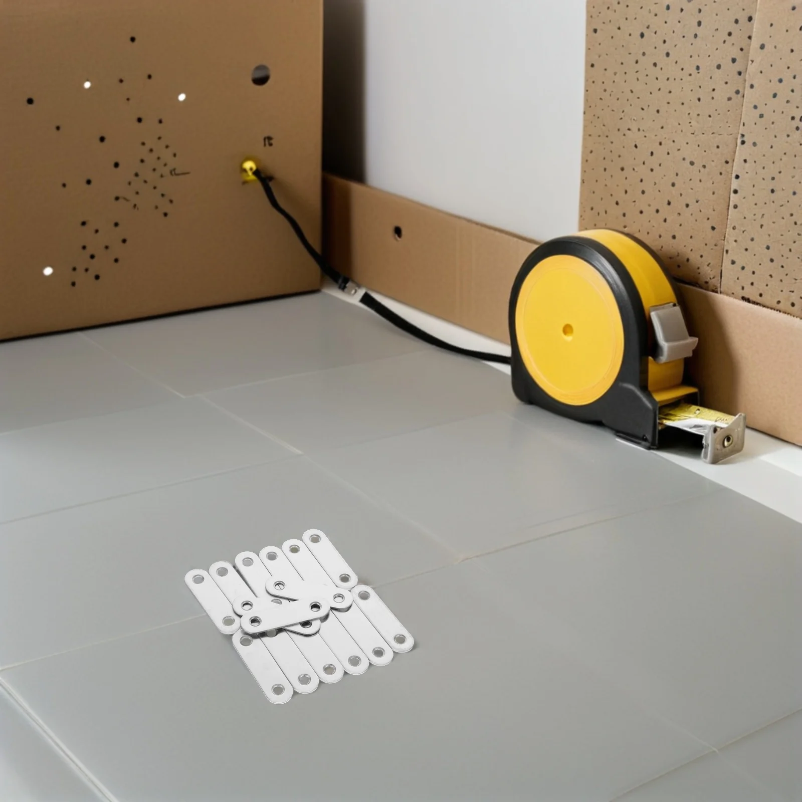 

40Pcs 57mm Stainless Steel Flat Braces Heavy Duty Metal Fixing Connectors Furniture Assembly 39mm Hole Spacing