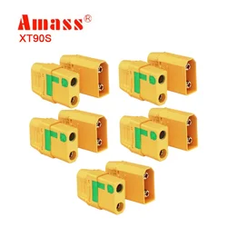 Amass 10PCS XT90S anti spark connector 5 Pairs XT90-S Anti-Spark Male Female Adapter for Car Lipo Battery