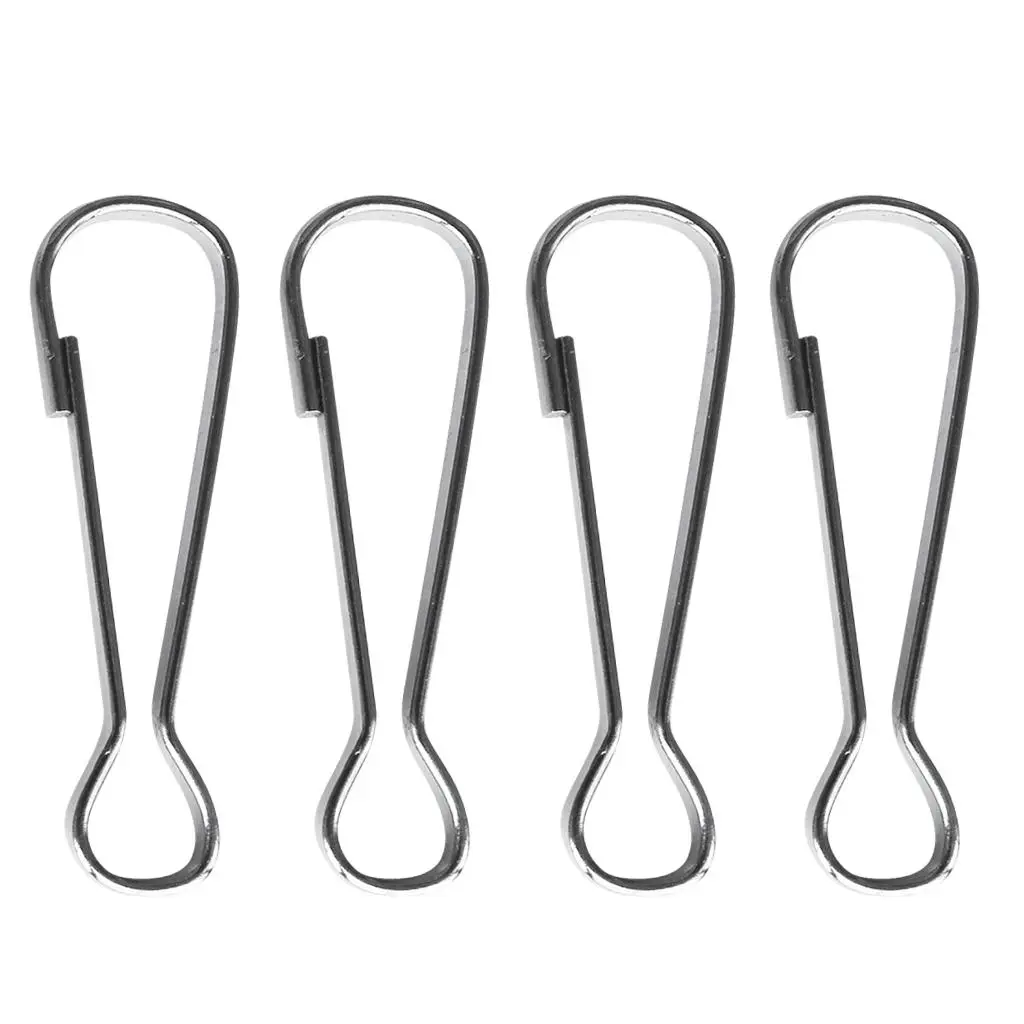 Flag Pole Accessories Stainless Steel Snap Hook Anti Weatherproof Flag Pole Clip for Outdoor Silver Flag Mount