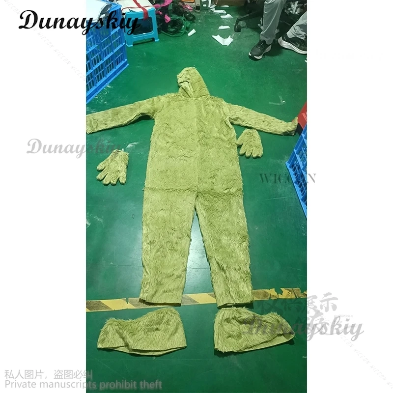 Halloween 2024 New Christmas Roleplay Costume Furry Santa Suit Christmas Green Costume Set Christmas Cosplay Santa Outfit