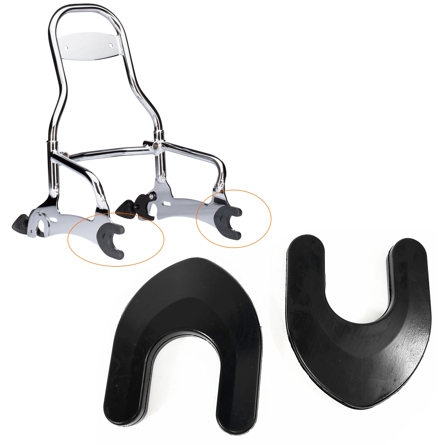 Soporte de montaje para placa lateral del respaldo del portaequipajes, buje de pasacables, compatible con Indian Chieftain Roadmaster Challenger Dark Horse