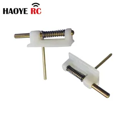 Haoye-pestillo de bloqueo de escotilla de dosel, 5 piezas, L26mm, cubierta de bloqueo para aviones RC, piezas de aviones eléctricos, modelo de espuma, accesorios, Color blanco