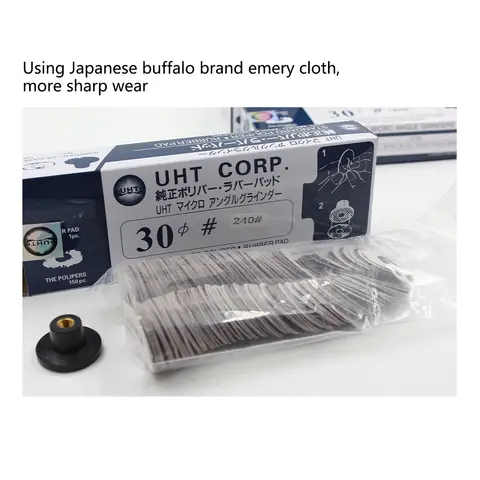 UHT 일본 원산지 공압 샌딩 및 연마 도구 사포 디스크 30mm 직경