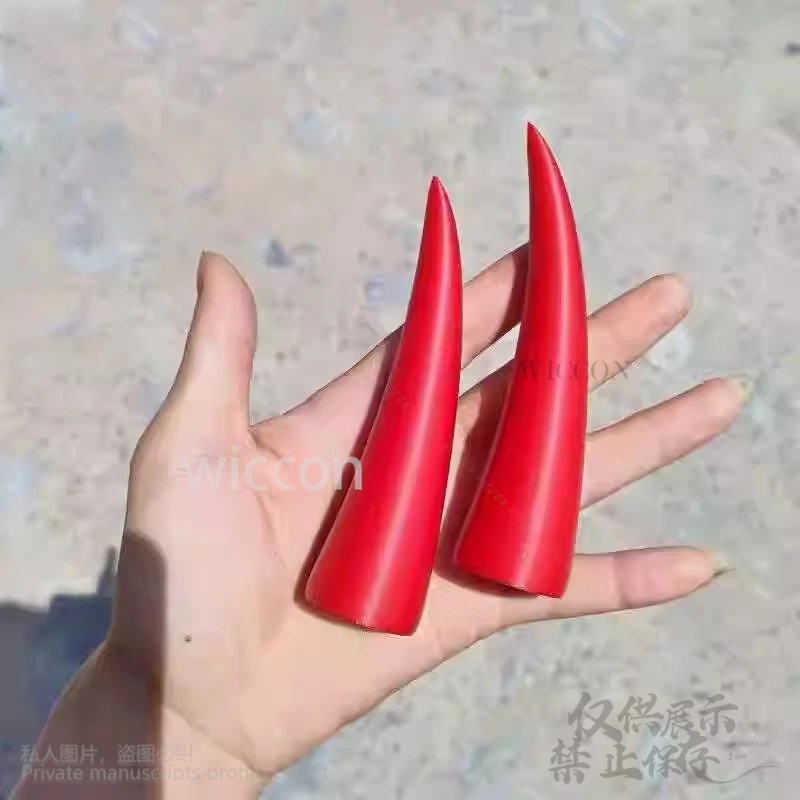 Furry Cosplay Kigurumi 11cm Hairpin Cute4Color Demon Horn Clips Headbands Headgear Furrsuit Animal Anime Customized#&EdgyyCos@！