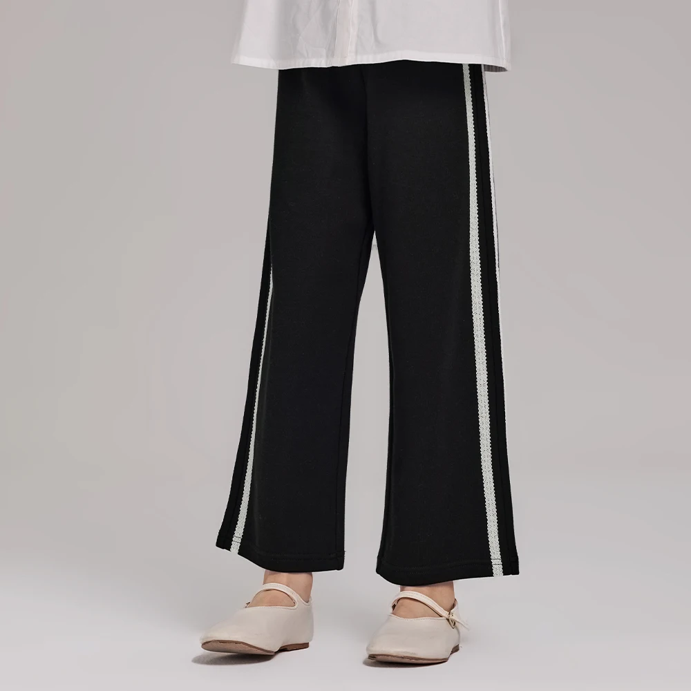 Dave Bella Children Autumn Spring Casual Pants Girls Elastic Waist Straight Trousers 7-13 Years Teen Kids Pocket Pants DK3263085