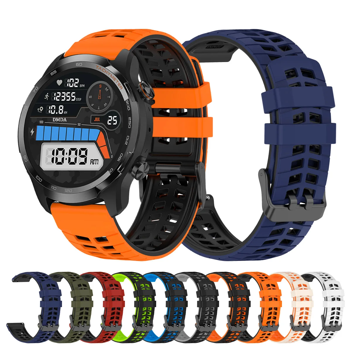 22Mm Silicone Watch… - image