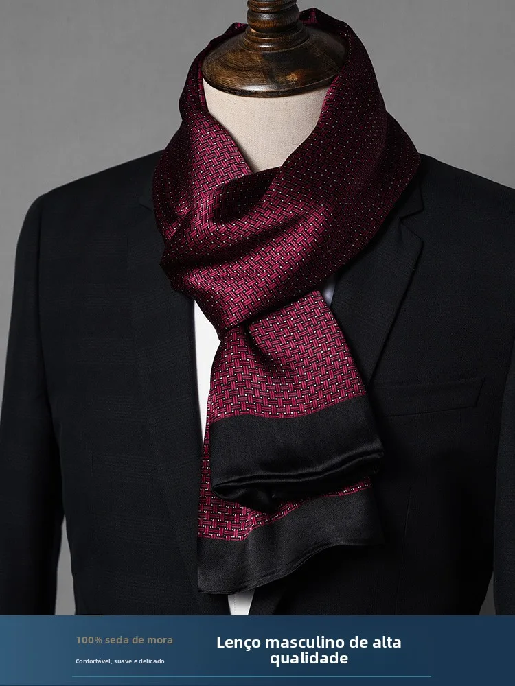 red-silk-scarf-for-men-high-end-genuine-silk-necktie-business-shirt-collar-neck-warmer-summer-autumn-multifunctional-geometri