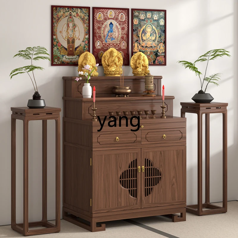 Lmm household incense case simple modern Buddhist cabinet gongtai table tantra Buddhist table stepped