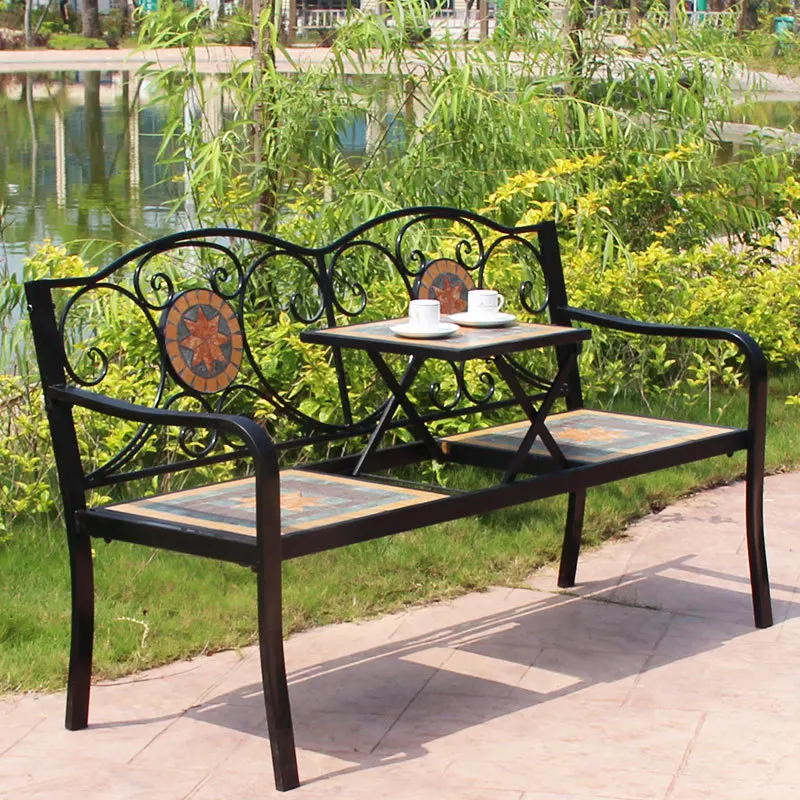 

Antiseptic wood balcony tables and chairs courtyard outdoor outdoor park villa bench tables and chairs