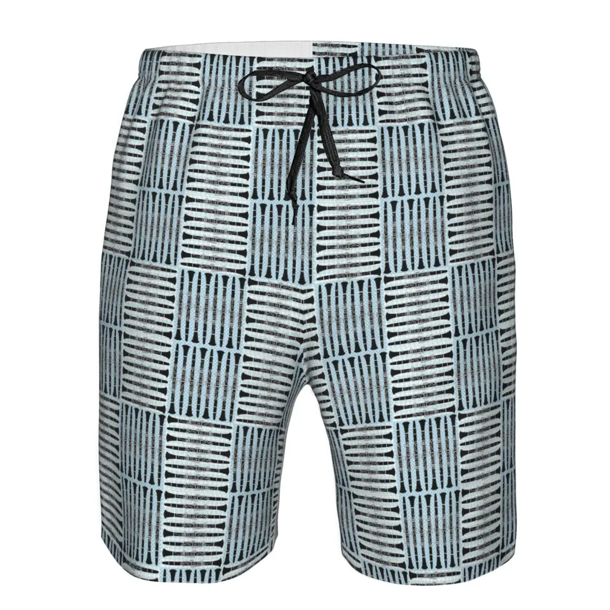 

Clarinet Crosshatch Pattern Trunks Beach Board Shorts Casual Quick Dry Swim Summer Men Pants