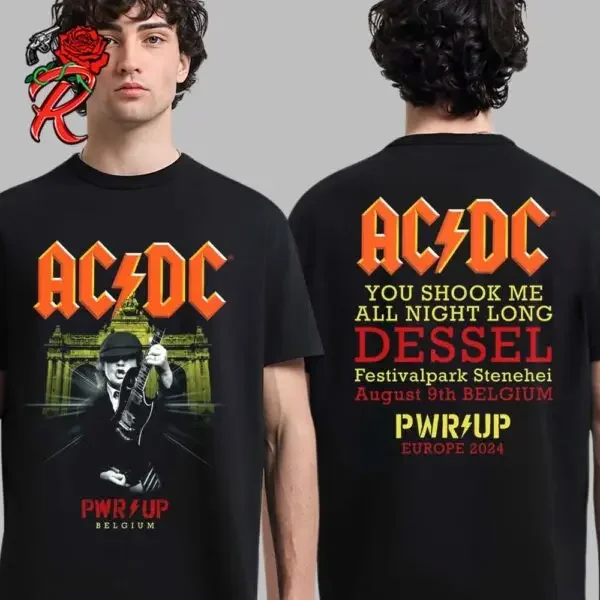 AC DC Concert Poster for Shows At Messe in Hannover Germany on July 31 and August PWR Up Tour Europe 2024 Classic T-Shirt