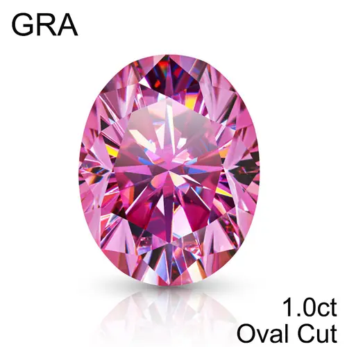 Pink Loose Moissanite 100% Real Lab Gemstone Stones For Women Jewelry Diamond Ring Material GRA Round/Pear/Emerald/Oval Cut - Image 34