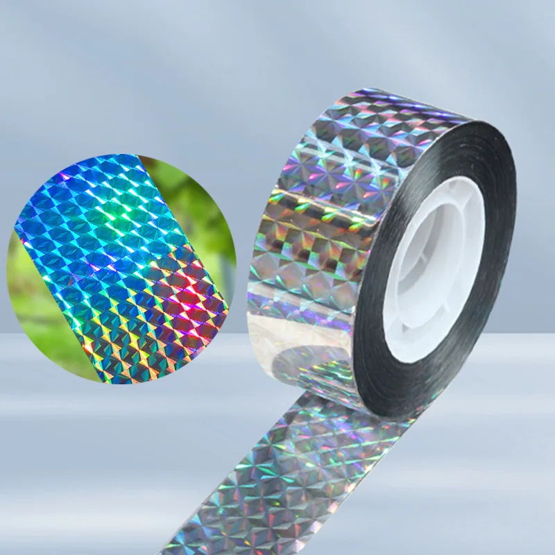 80/50 متر الطيور تخويف الشريط مكافحة الطيور الشريط على الوجهين عاكس الردع تخويف الشريط للطيور الثعلب الحمام مبيد الحشرات الشريط أشرطة