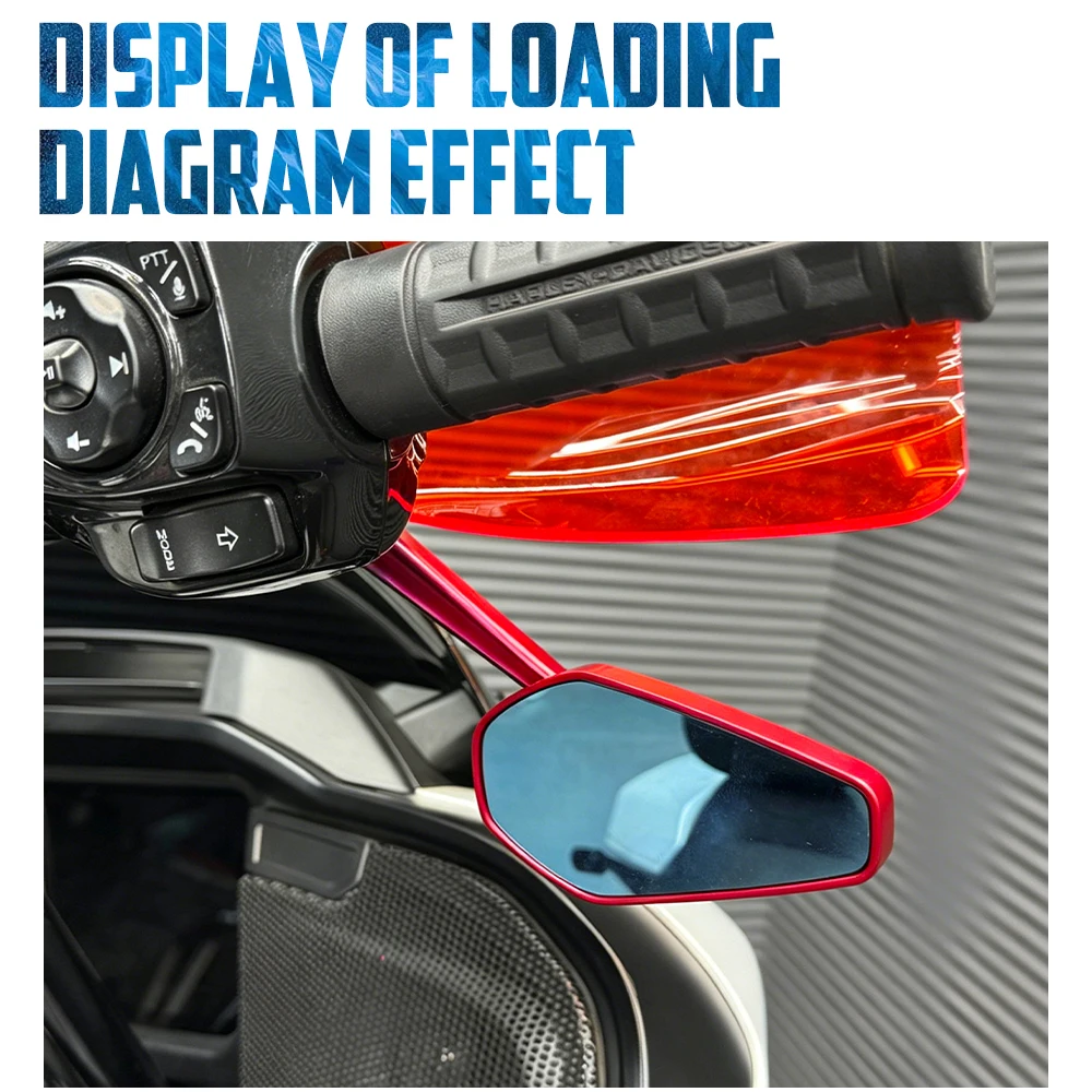 Motorcycle Rearview Mirrors Left Right Side Mirror For Harley Touring Dyna Sportster XL883 Softail Street Bob Low Rider Fat Boy
