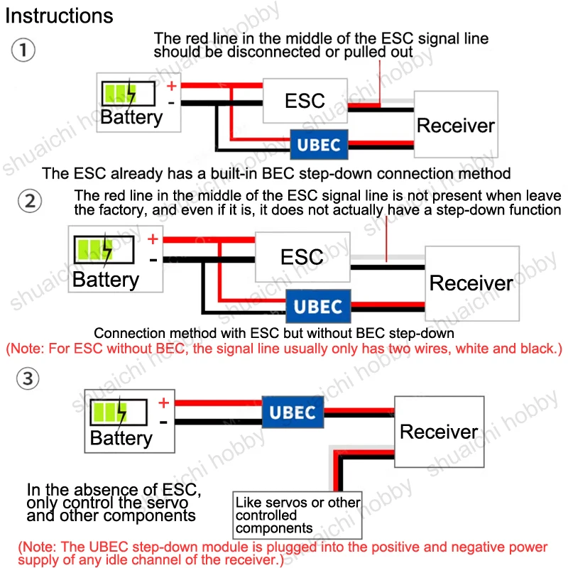 1PC UBEC Modul 5V8A/5V20A Ausgang Sprechen 24A/30A Ultra Batterie Eliminierung Schaltung für Drone RC Modelle servo Empfänger Zubehör