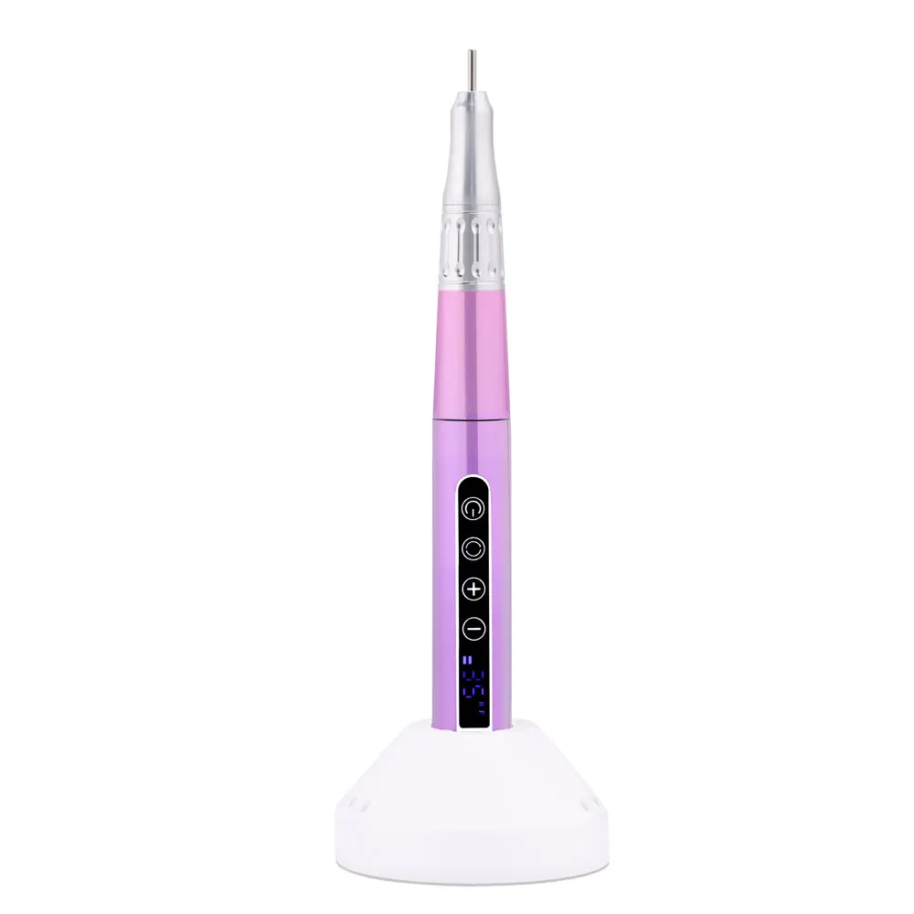 ZZ Portable Cordless Professional 35000RPM Ultra Smooth Coreless Electric Nail Drill Pen Portable Electric Charging Dock Machine