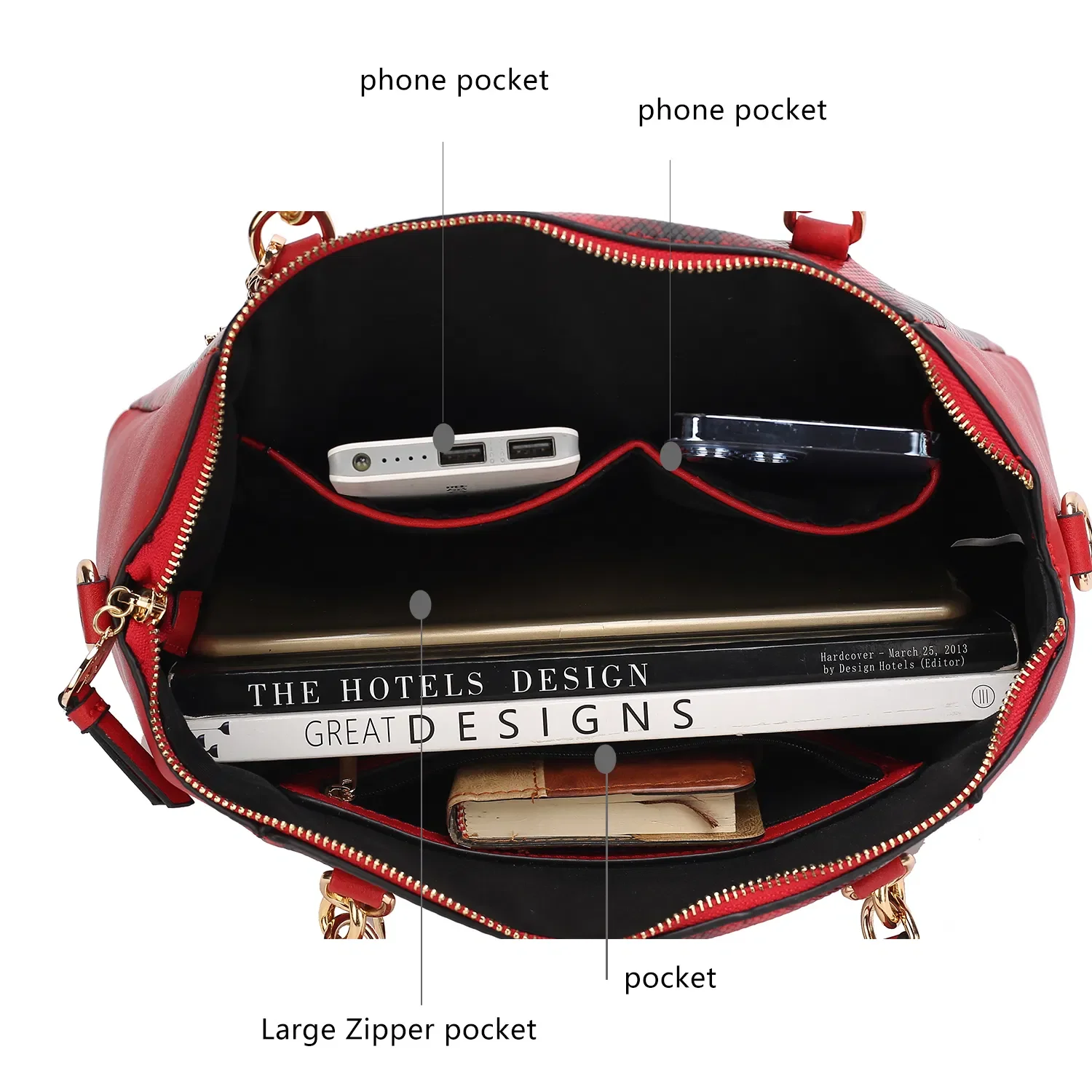 MKF Collection Addison Beige Snake Embossed Bolsa feminina com pulseira combinando por Mia k